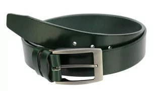 Pasek Skórzany Męski PAS-MAX (PL) Gładki 40 mm Skóra Licowa BUTELKOWA ZIELEŃ - Paski - miniaturka - grafika 1