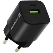 Ładowarki do telefonów - Ładowarka sieciowa everActive GaN SC-390QB z gniazdem USB QC3.0 oraz USB-C PD PPS 30W - miniaturka - grafika 1