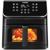 Frytkownice - COSORI Frytkownica powietrzna 6,2 l z oknem, frytkownica powietrzna z 12 funkcjami(pieczenie i pieczenie), wyświetlacz One-Touch, regulowany czas i temperaturę 75-205 ℃, 30 przepisów papierowych i 50 - miniaturka - grafika 1