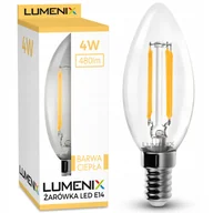Żarówki LED - Żarówka E14 Led Filament Edison Ozdobna Świeczka 480lm 4W Ciepła - miniaturka - grafika 1