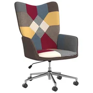Fotele i krzesła biurowe - vidaXL Krzesło biurowe Fotel patchwork obity tkaniną 328193 - miniaturka - grafika 1
