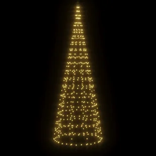 Choinka z lampek, na maszt, 550 ciepłych białych LED, 300 cm Lumarko! - Oświetlenie świąteczne - miniaturka - grafika 4