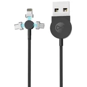 Kable USB - Forever Kabel USB Lightning/Micro USB/USB Typ-C Core 3MDC251B 1 m GSM045674 - miniaturka - grafika 1