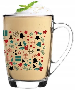 Kubek ŚWIĄTECZNY z nadrukiem do kawy herbaty Ala Gałązki 300ml - Kubki - miniaturka - grafika 1