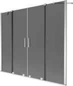 Parawany nawannowe - Mexen Velar Duo parawan nawannowy 2-skrzydłowy rozsuwany 170 x 150 cm, grafit, chrom - 896-170-000-42-01 - miniaturka - grafika 1