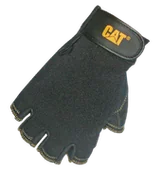 Rękawice robocze - CAT Rękawice Half Finger Reversed pigskin grain XL - miniaturka - grafika 1