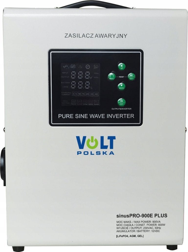ML Przetwornica VOLT POLSKA SINUSPRO 900E PLUS 12V 600/900W LiFePO4, MENU 52739