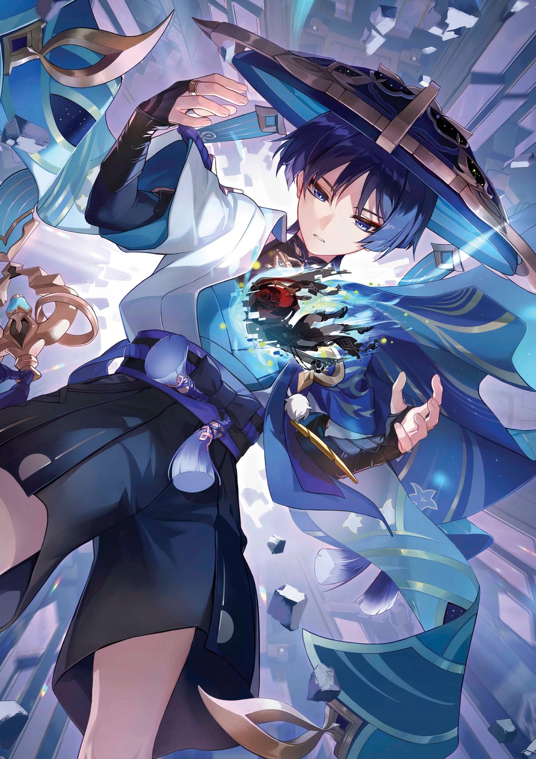 Plakat A1 Genshin Impact Anime Gra Scaramouche Wanderer