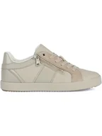 Trampki damskie - Geox Skórzane sneakersy "Blomiee" w kolorze beżowym - miniaturka - grafika 1