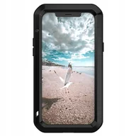 Etui i futerały do telefonów - Love Mei Etui Pancerne + szkło iPhone 12 Pro, czarne 6932809615847 - miniaturka - grafika 1