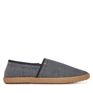 Espadryle męskie - Espadryle Tommy Hilfiger Hilfiger Chambray Espadrille FM0FM05391 Niebieski - miniaturka - grafika 1
