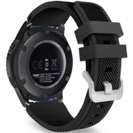 Akcesoria do pulsometrów i zegarków sportowych - Samsung TECH-PROTECT Pasek TECH-PROTECT do Galaxy Watch 46mm Czarny 897174 - miniaturka - grafika 1