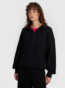 4F Bluza dresowa nierozpinana bez kaptura damska - czarna L - Bluzy damskie 4F Bluza dresowa nierozpinana bez kaptura damska - czarna L - Bluzy damskie - miniaturka - grafika 1