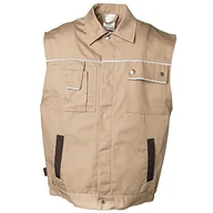 Garnitury - Rozmiar XXXL Męska kamizelka Planam Canvas 320 Khaki Czarny Model 2165 - miniaturka - grafika 1