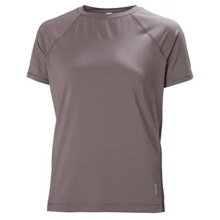 Damska Koszulka z krótkim rękawem HELLY HANSEN W TECH TRAIL SS T-SHIRT 48514_656 – Szary - Koszulki i topy damskie - miniaturka - grafika 1