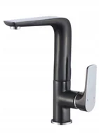 Baterie kuchenne - Bateria kuchenna stojąca Senja czarna, chrom - miniaturka - grafika 1