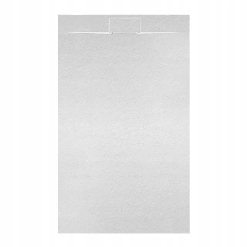 BRODZIK PRYSZNICOWY STRUKTURA KAMIENIA PROSTOKĄTNY MIKO BIAŁY 120x90 CM
