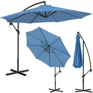 Parasole ogrodowe - Uniprodo Parasol ogrodowy wiszący niebieski okrągły 300 cm uchylny UNI_UMBRELLA_R300BL_N - miniaturka - grafika 1