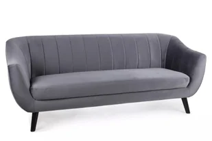 Sofa Elite 3 Velvet Wenge / Szary Bluvel 14 - Sofy i kanapy - miniaturka - grafika 1