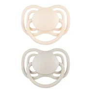 Smoczki uspokajające - Smoczek CANPOL BABIES DentalAir 23/228 0-6 m Kremowo-szary (2 sztuki) - miniaturka - grafika 1