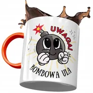 Kubki - Kubek Pomarańczowy Uli Urszuli Przyjaciółki Żony z Nadrukiem ze Zdjęciem+ Opakowanie na prezent (wzór 01) - miniaturka - grafika 1