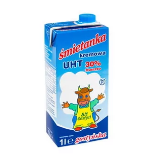 Spółdzielnia Mleczarska w Gostyniu. Śmietanka kremowa UHT gostyńska 30% 1L - Szybkie dania obiadowe - miniaturka - grafika 1