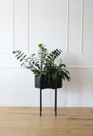 Kwietniki - Kwietnik Metalowy PIATO 70cm Bordowy - miniaturka - grafika 1