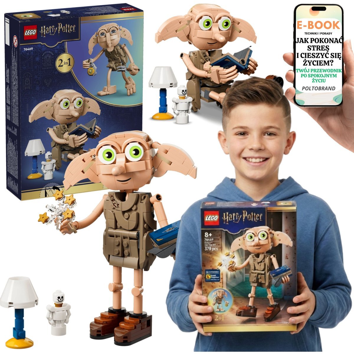 LEGO Zgredek i Stworek Harry Potter Figurka 2w1 (76469) + E-BOOK-1