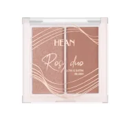 Róże do policzków - HEAN - ROSY DUO - Glow & Satin Blush - Podwójny róż do twarzy - 6 g - RD4 - SENSUAL - miniaturka - grafika 1