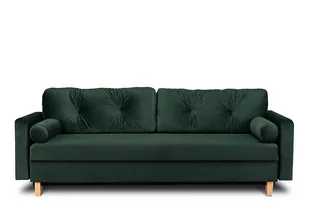 Sofa trzyosobowa KONSIMO Eriso, ciemnozielony, 230x80x100 cm - Sofy i kanapy - miniaturka - grafika 1