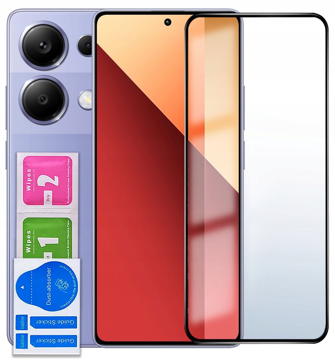 SZKŁO HARTOWANE 5D do Xiaomi Redmi Note 13 Pro 4G NA CAŁY EKRAN PEŁNE 9H