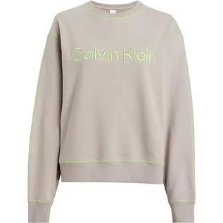 Swetry damskie - Calvin Klein Sweter damski L/S, Satelita/Zielony Flash, M - grafika 1
