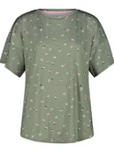 Koszulki sportowe damskie - CMP Koszulka funkcyjna w kolorze khaki - miniaturka - grafika 1