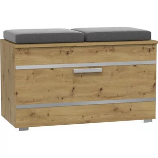 Szafka Na Buty Siedzisko Schowek Opal Dąb Artisan - Moda i Uroda OUTLET - miniaturka - grafika 1