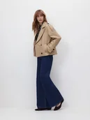 Moda i Uroda OUTLET - Reserved - Krótki trencz - beżowy - miniaturka - grafika 1