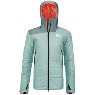 Kurtki i kamizelki sportowe damskie - Kurtka damska Ortovox Swisswool Zinal Jacket W Rozmiar: M / Kolor: jasnoniebieski - miniaturka - grafika 1