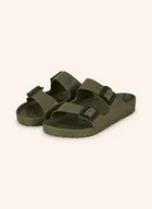 Klapki i japonki damskie - Birkenstock Klapki Arizona Stealth Buckle gruen - miniaturka - grafika 1