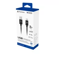 Kable USB - Hori Kabel USB-A - USB-C 3m PS5 - darmowy odbiór w 22 miastach i bezpłatny zwrot Paczkomatem aż do 15 dni - miniaturka - grafika 1