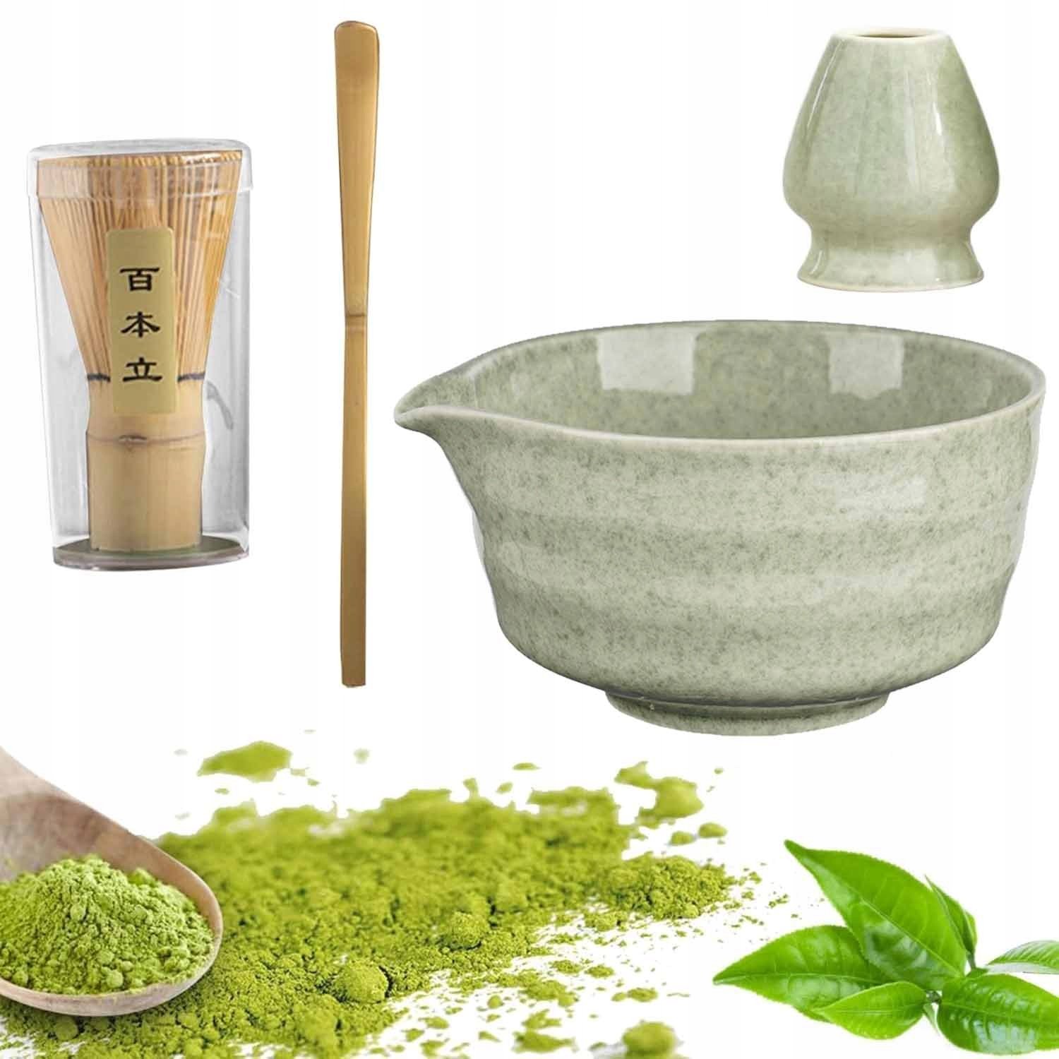 Zestaw Miotełka Chasen Pędzel Do Herbaty Matcha Idealny 4EL