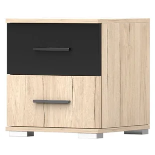 Stolik nocny BARI San remo sand Czarny - Szafki nocne - miniaturka - grafika 1