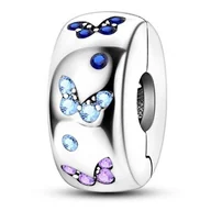 Wisiorki - Zawieszka SREBRO 925 Charms koralik do PANDORA Separator Klips Bloker Motyle - miniaturka - grafika 1