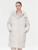 Kurtki damskie - Calvin Klein Kurtka zimowa Modern K20K205948 Écru Relaxed Fit - miniaturka - grafika 1