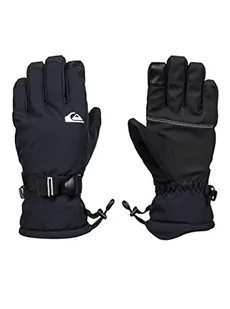 Quiksilver Chłopięce rękawiczki Mission-Ssnowboard/narty 8-16, True Black, M - Rękawiczki - miniaturka - grafika 1