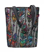 Torebki damskie - Lekka damska torba w kolorowe piórka Sunny Boho - miniaturka - grafika 1