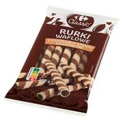 Batoniki - Carrefour Classic Rurki waflowe z kremem o smaku kakaowym 280 g - miniaturka - grafika 1