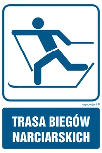 RD013 TRASA BIEGÓW NARCIARSKICH, PN - PŁYTA PCV 1MM; (250X375MM) - Systemy ekspozycyjne i znaki informacyjne - miniaturka - grafika 1