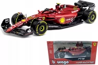 Samochody i pojazdy dla dzieci - F1 Ferrari F1-75 C. Sainz #55 Bburago 1:43 - miniaturka - grafika 1