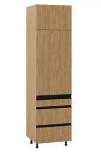 Bari Plus Słupek Wysoki Ds3-60-220 Hk-Xs_Blum Prawa Dąb Kamienny - Meble kuchenne - miniaturka - grafika 1