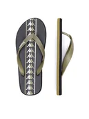 Klapki i japonki męskie - Kappa Japonki 371G1LW Green Military - Black - White Kolorowy - miniaturka - grafika 1