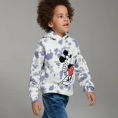Bluzy dla chłopców - Reserved - Bluza z kapturem Mickey Mouse - złamana biel - miniaturka - grafika 1